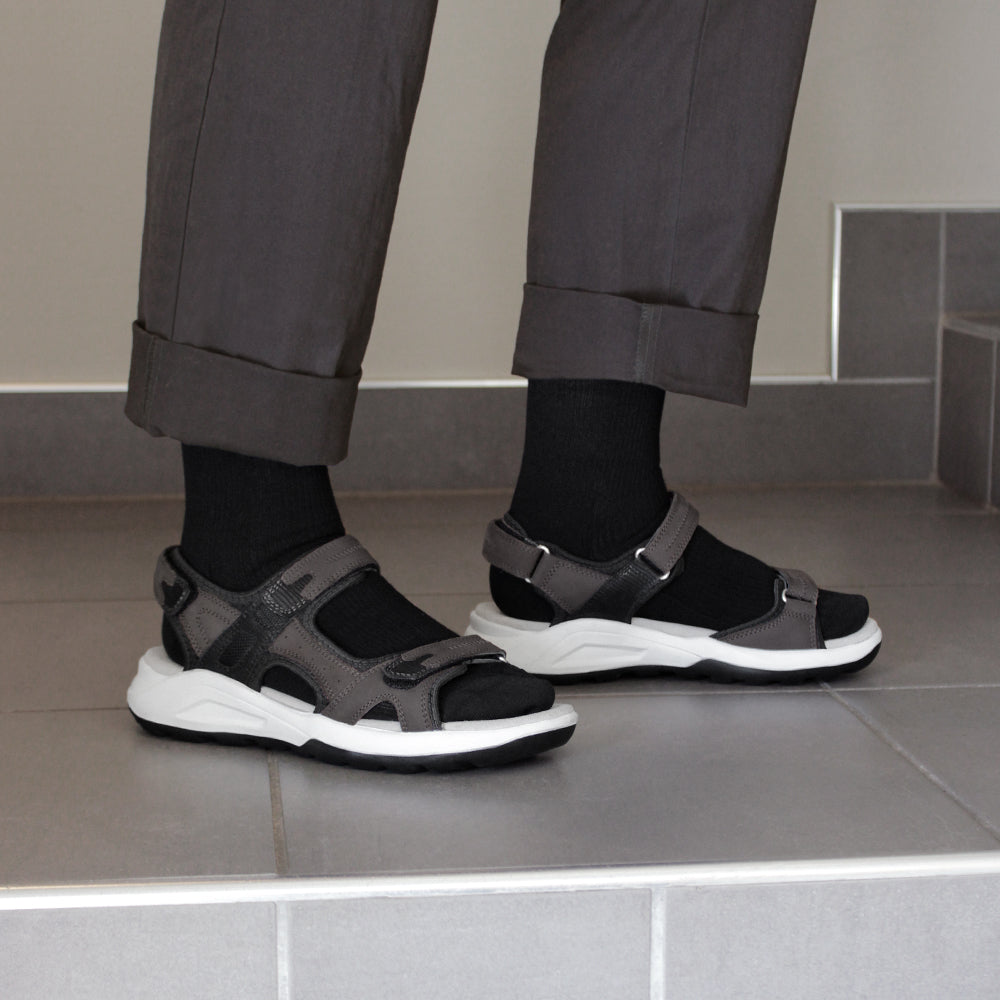 Minfot Nyhamn Sandaler Dame Nubuck Stone