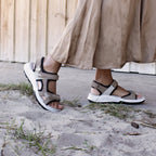 Minfot Nyhamn Sandaler Dame Brown Beige