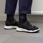 Minfot Nyhamn Sandaler Dame Nubuck Svart