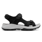 Minfot Nyhamn Sandaler Dame Nubuck Svart