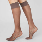 Swedish Stockings Nylonstrømper Kne Elin 20 DEN Brun 2-pk