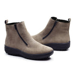 Minfot Boots Orsa Semsket skinn Dame Beige