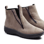 Minfot Boots Orsa Semsket skinn Dame Beige