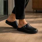 Rohde Herretøfler Neustadt Leather Black