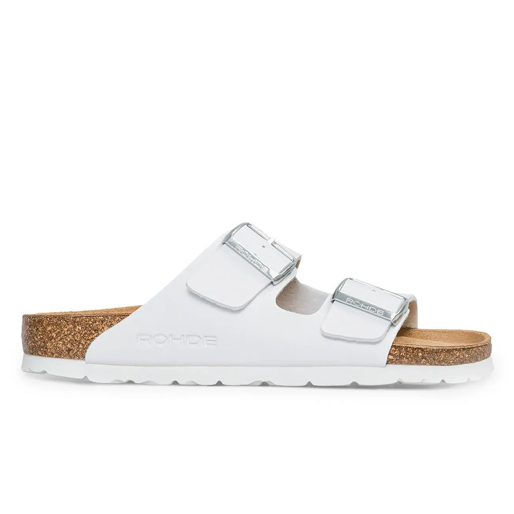 Rohde Sandaler Dame Hvit med to remmer