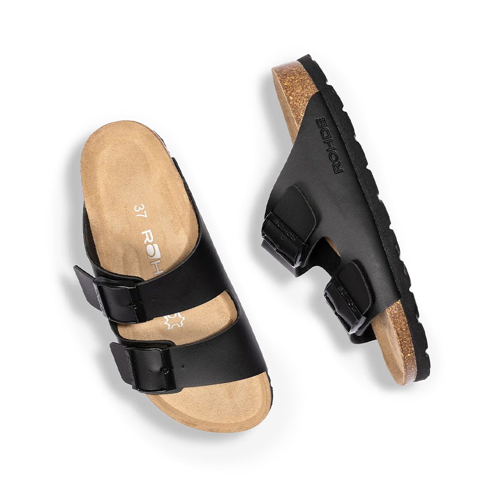 Rohde Damesandaler Birkoflor Svart