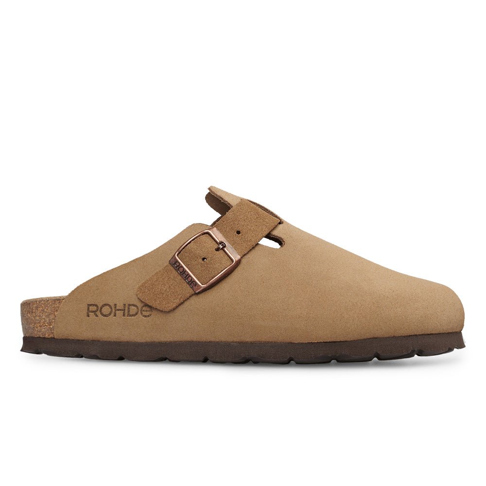 Rohde Tøfler Dame Alba Semsket skinn Camel