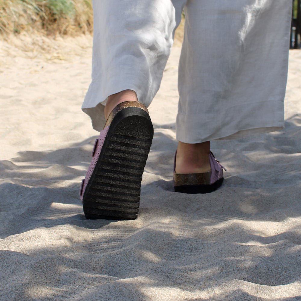 Minfot Daisy Sandaler Dame Semsket Skinn Rosa