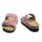 Minfot Moa Sandaler Dame Bio Semsket Skinn Antikk Rosa