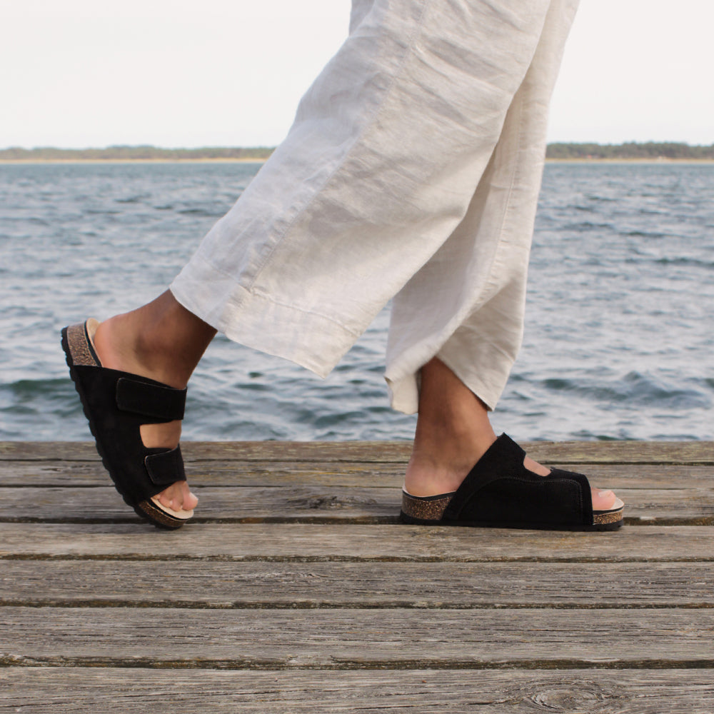 Minfot Hallux Valgus Sandaler Primo Soft Svart