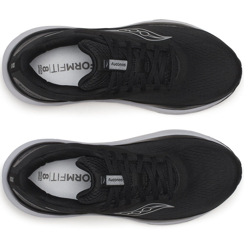 Saucony Echelon 10 Løpesko Dame Ekstra Bred Black Silver