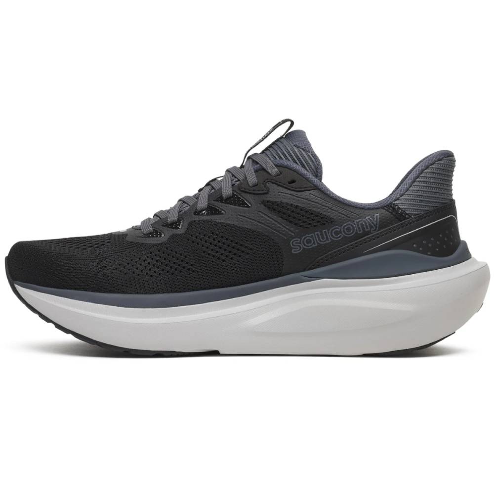 Saucony Echelon 11 Løpesko Herre Ekstra Bred Black Gunmetal