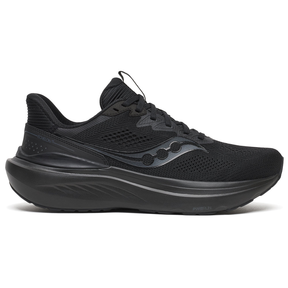 Saucony Echelon 11 Løpesko Dame Bred Triple Black