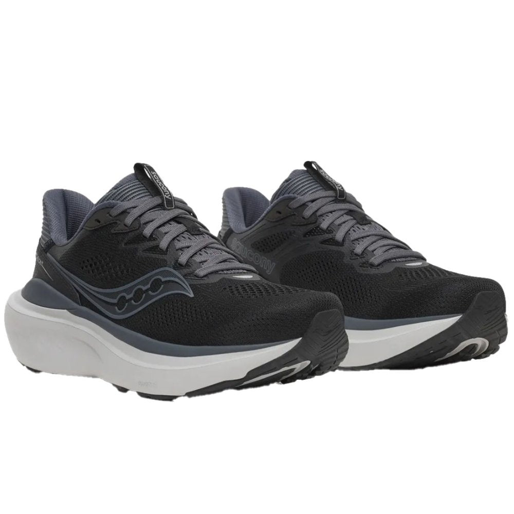 Saucony Echelon 11 Løpesko Herre Ekstra Bred Black Gunmetal