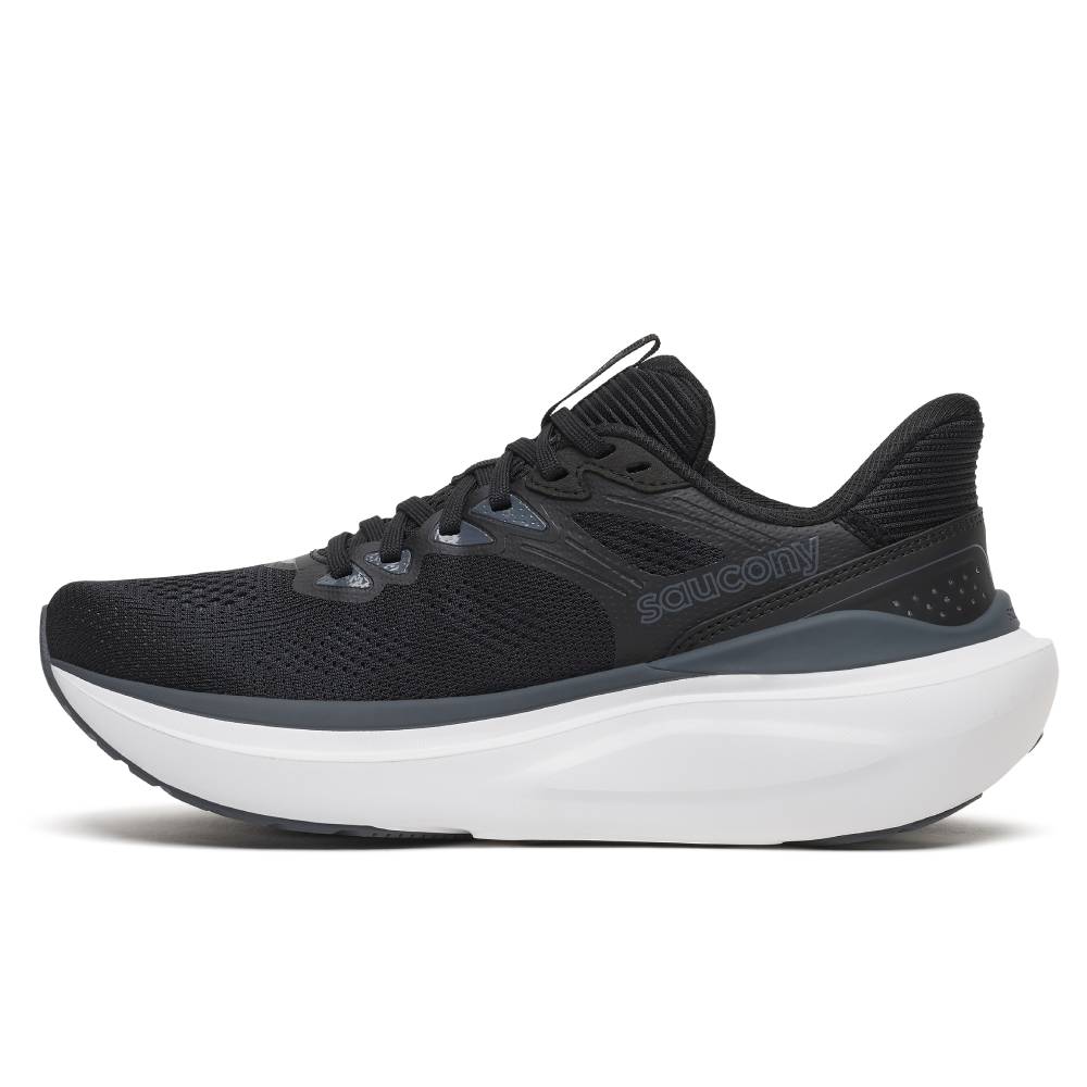 Saucony Echelon 11 Løpesko Dame Ekstra Bred Black White