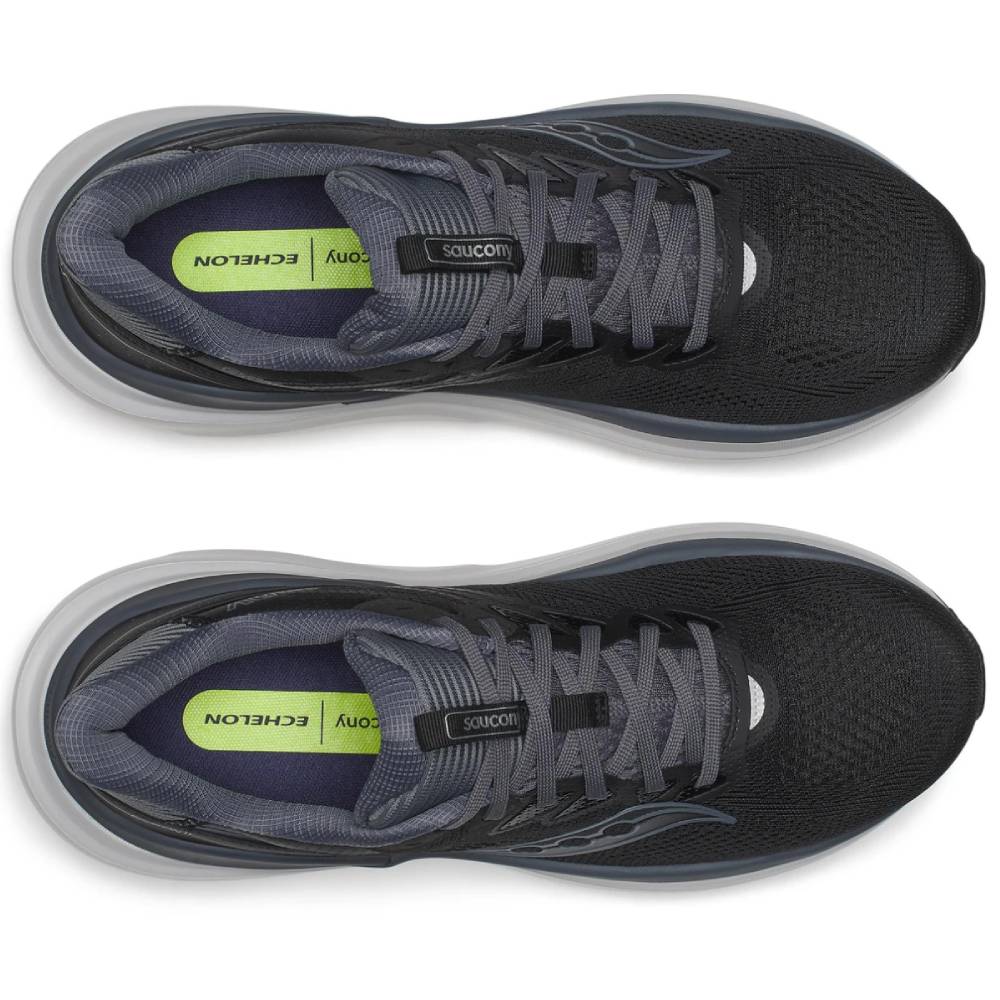 Saucony Echelon 11 Løpesko Herre Ekstra Bred Black Gunmetal
