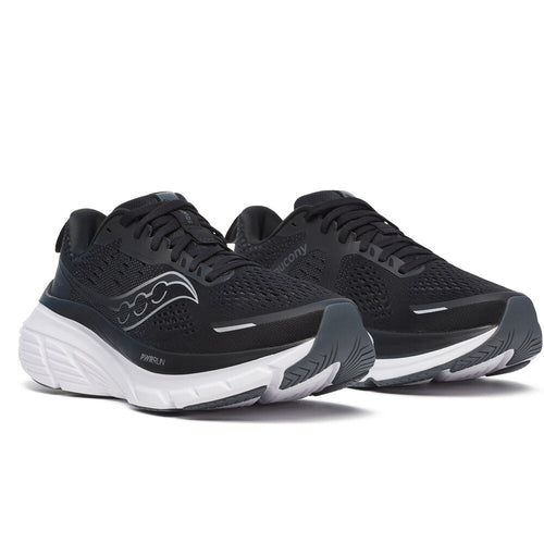 Saucony Guide 18 Løpesko Dame Bred Svart Hvit