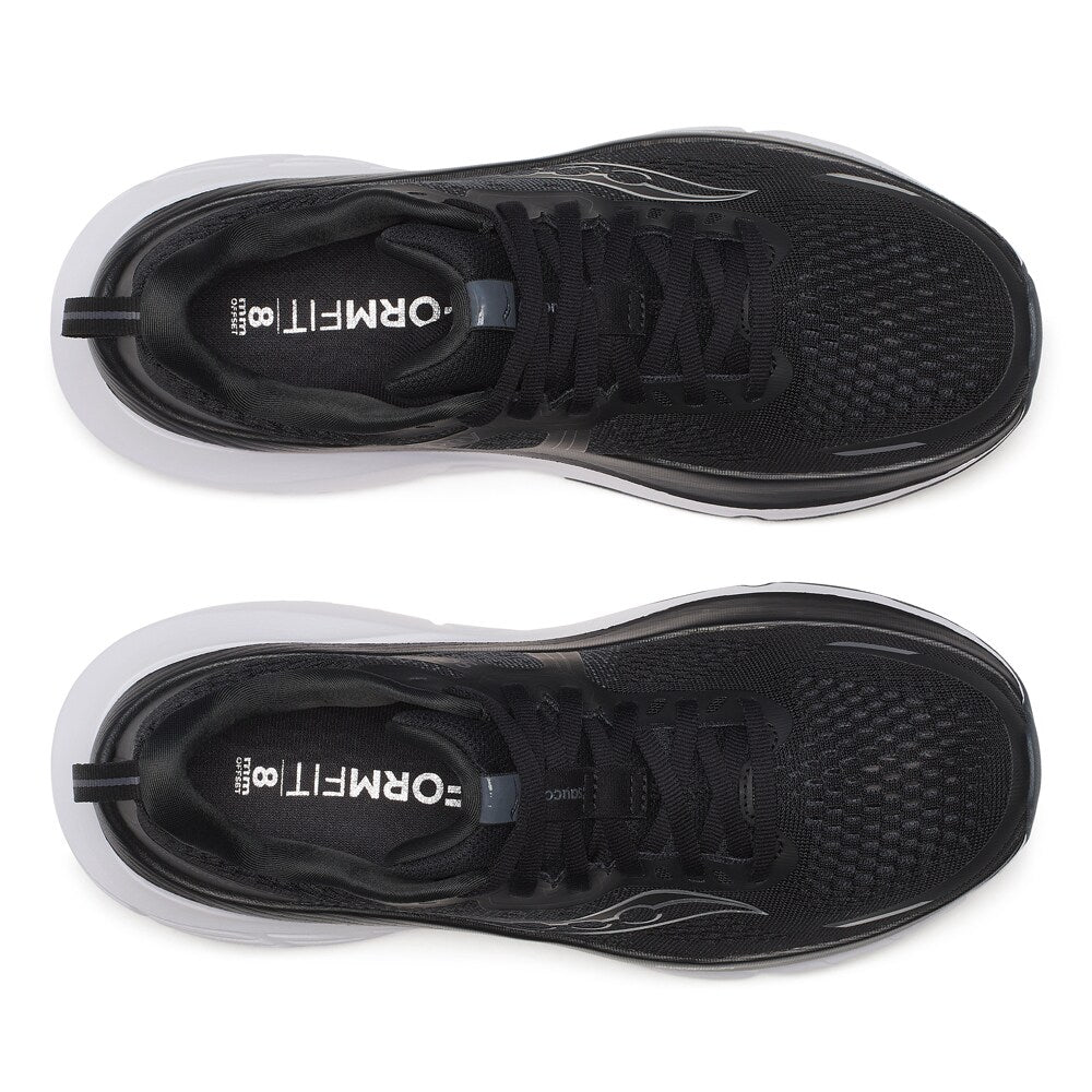 Saucony Guide 18 Løpesko Dame Bred Svart Hvit