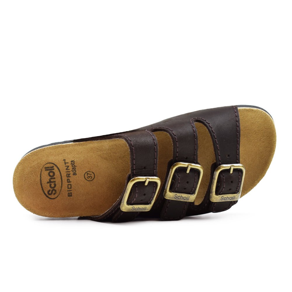 Scholl Damesandal Rio AD Dark Brown