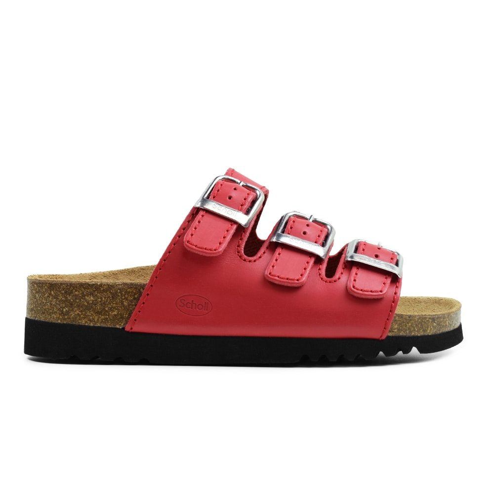Scholl Damesandal Rio Wedge AD Rød
