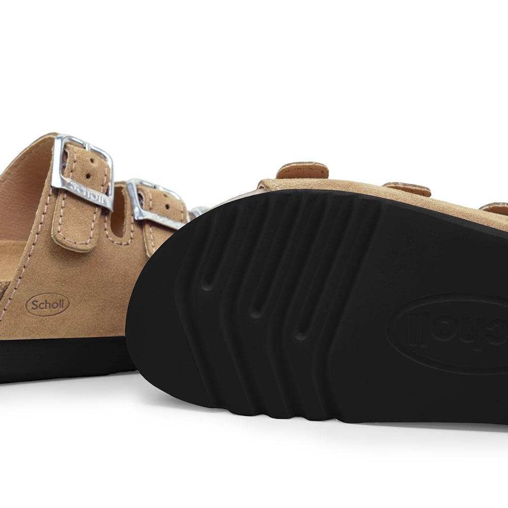 Scholl Sandal Dame Rio Light Brown Semsket skinn