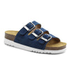 Scholl Sandal Dame Rio Semsket skinn Navy