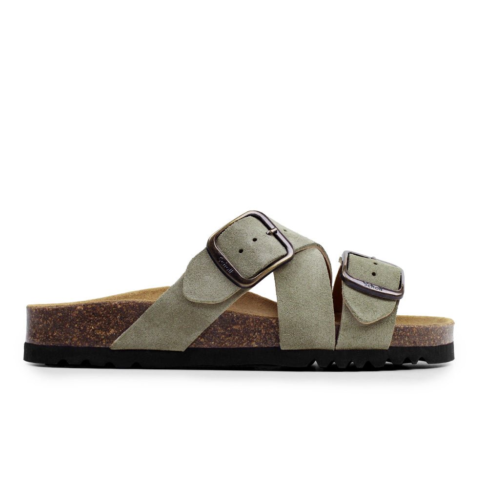 Scholl Sandaler Dam Selene Semsket skinn Green