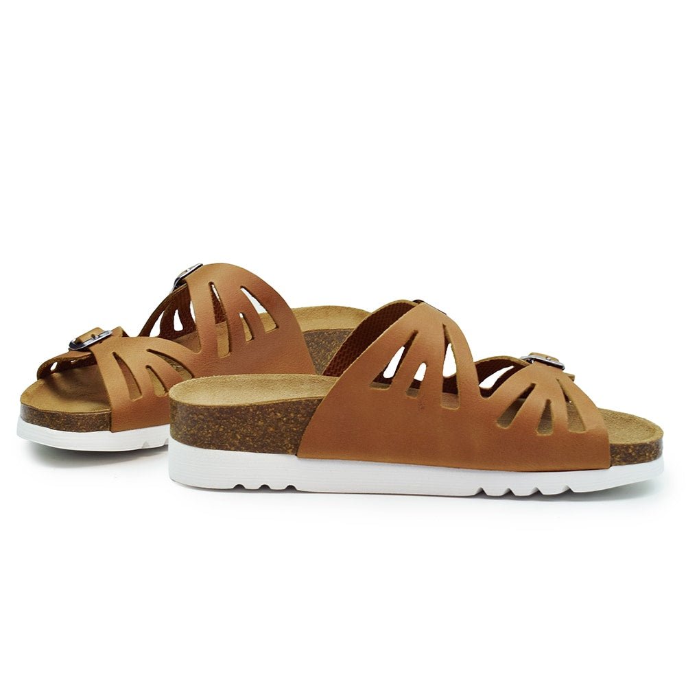 Scholl Sandal Dame Ystad Cognac