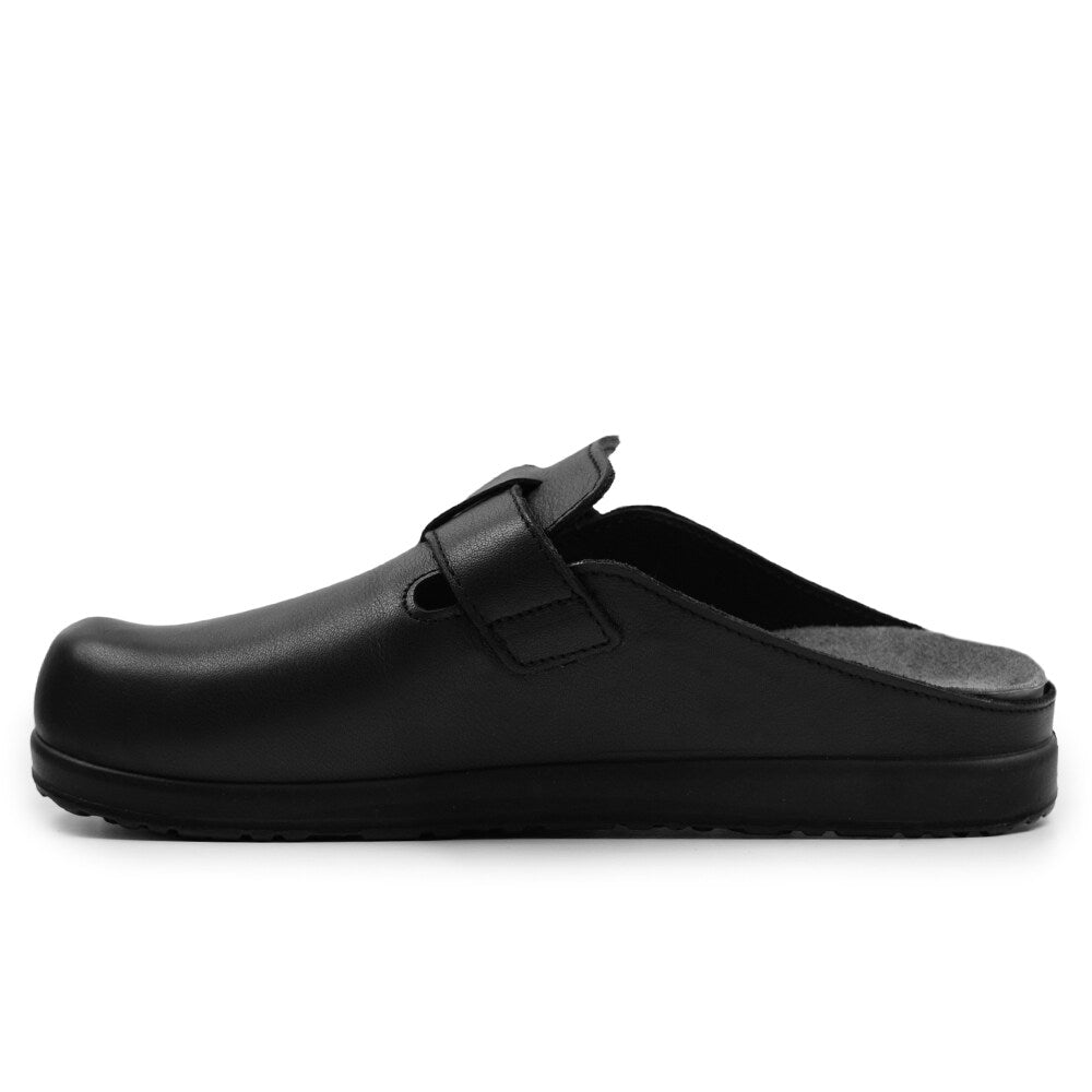 Scholl Tøfler Elio Strap Lær Black