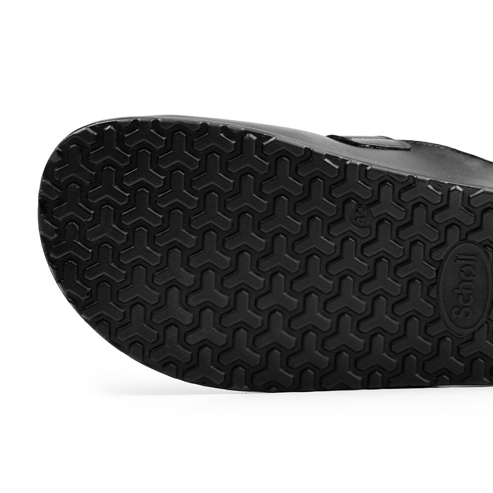 Scholl Tøfler Elio Strap Lær Black