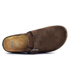 Scholl Tøfler Herre Inverness Semsket skinn Brown