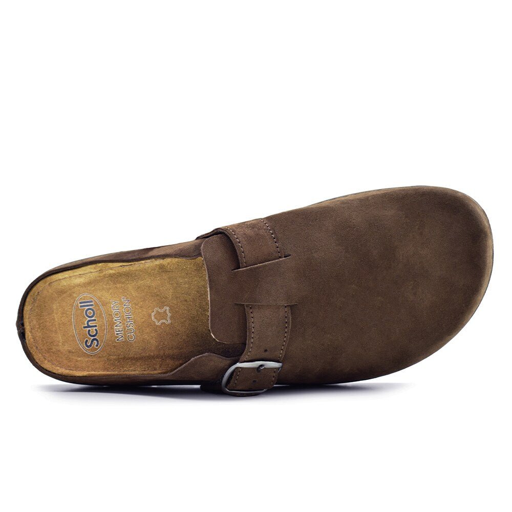 Scholl Tøfler Herre Inverness Semsket skinn Brown