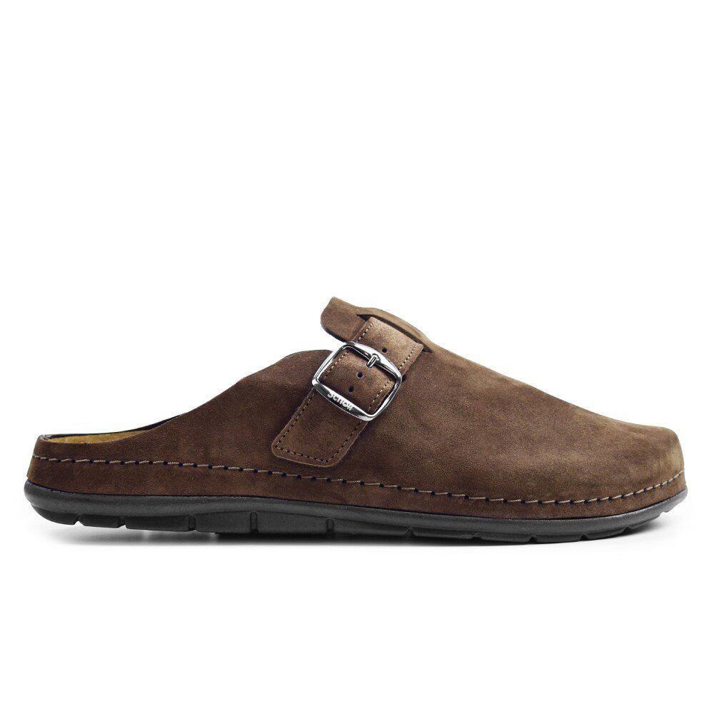 Scholl Tøfler Herre Inverness Semsket skinn Brown