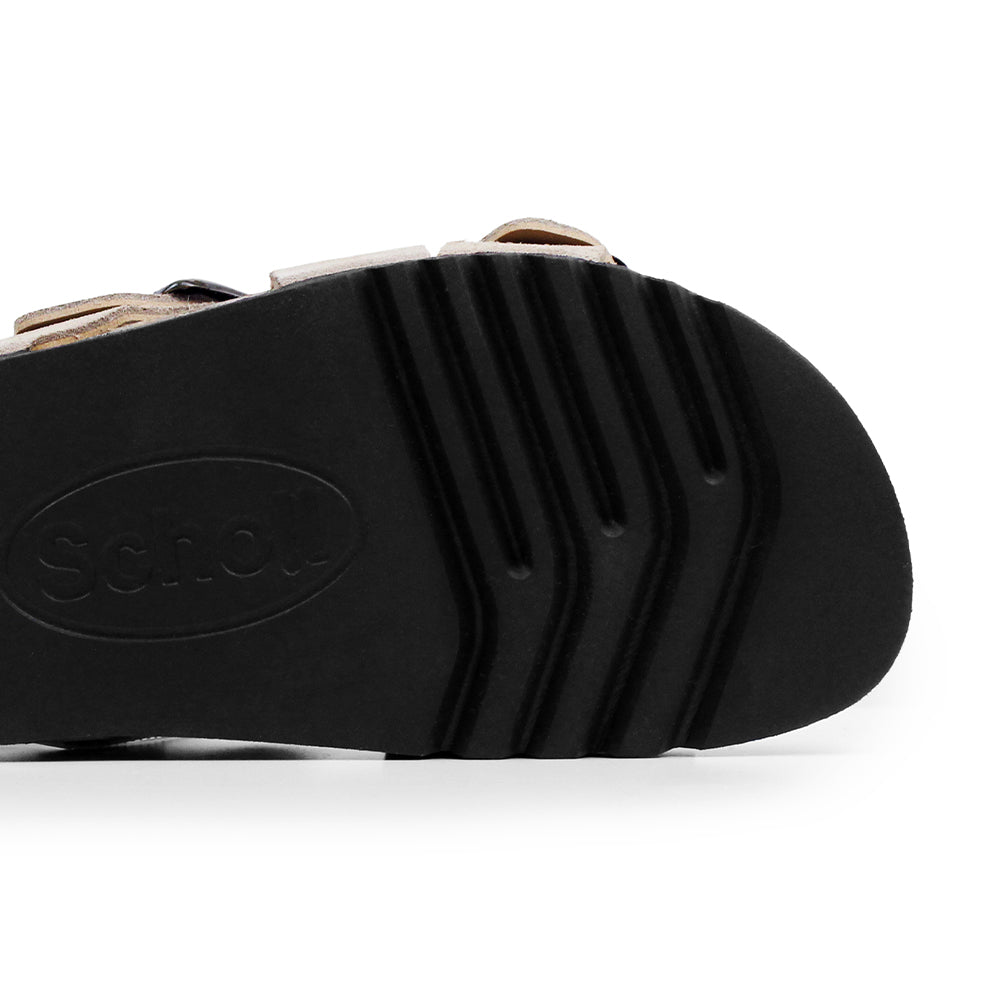 Scholl Damesandal Selene Semsket skinn Taupe