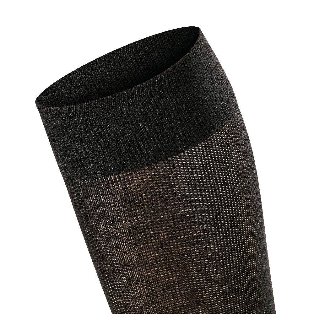 Falke Sensitive London Knestrømper Dame Bomull Svart 1-pk