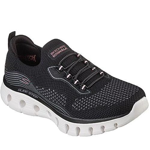 Skechers Womens Go Walk Glide Step Black Pink