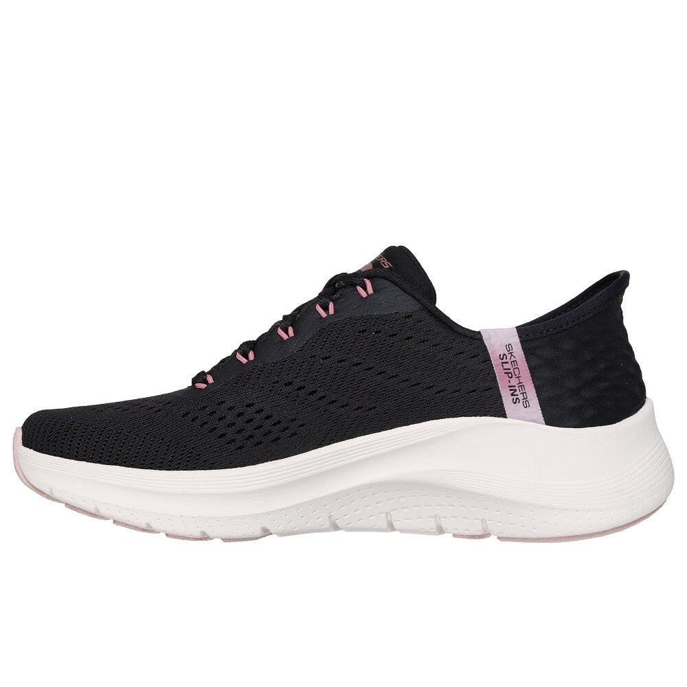 Skechers Womens Arch Fit 2.0 Easy Chic Slip-Ins Black Rose