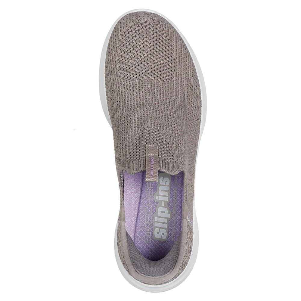 Skechers Ultra Flex 3.0 Easy Win Dame Slip-Ins Taupe