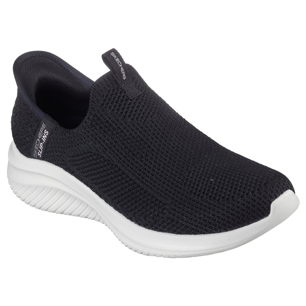 Skechers Ultra Flex 3.0 Easy Win Dame Slip-Ins Black White
