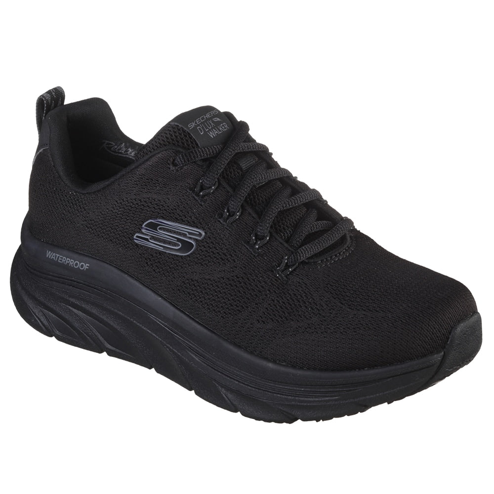 Produktbild 3 - Skechers Womens D Lux Walker Vattentäta Skor Svart