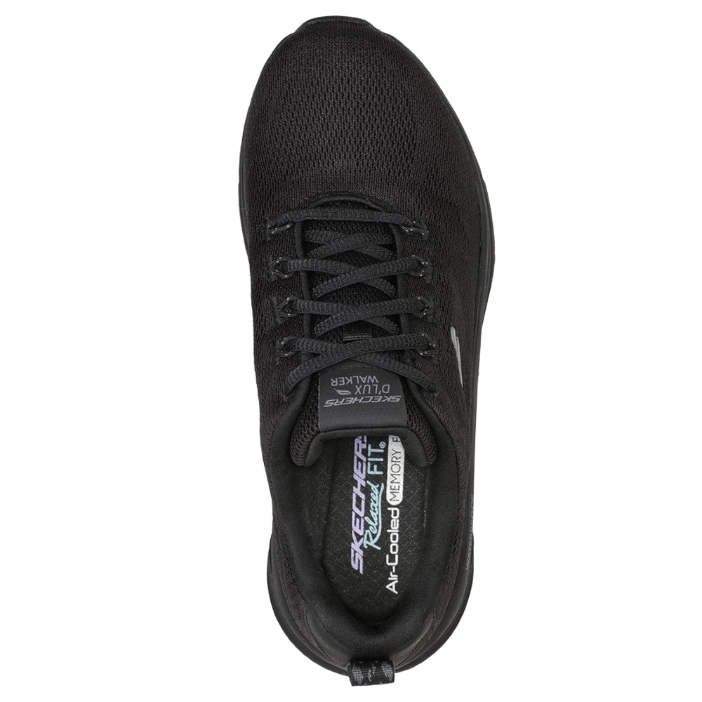 Skechers Womens D Lux Walker Vanntette sko Svart