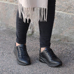 Minfot Lexi Sneakers Dame Vannavvisende TEX Skinn Svart