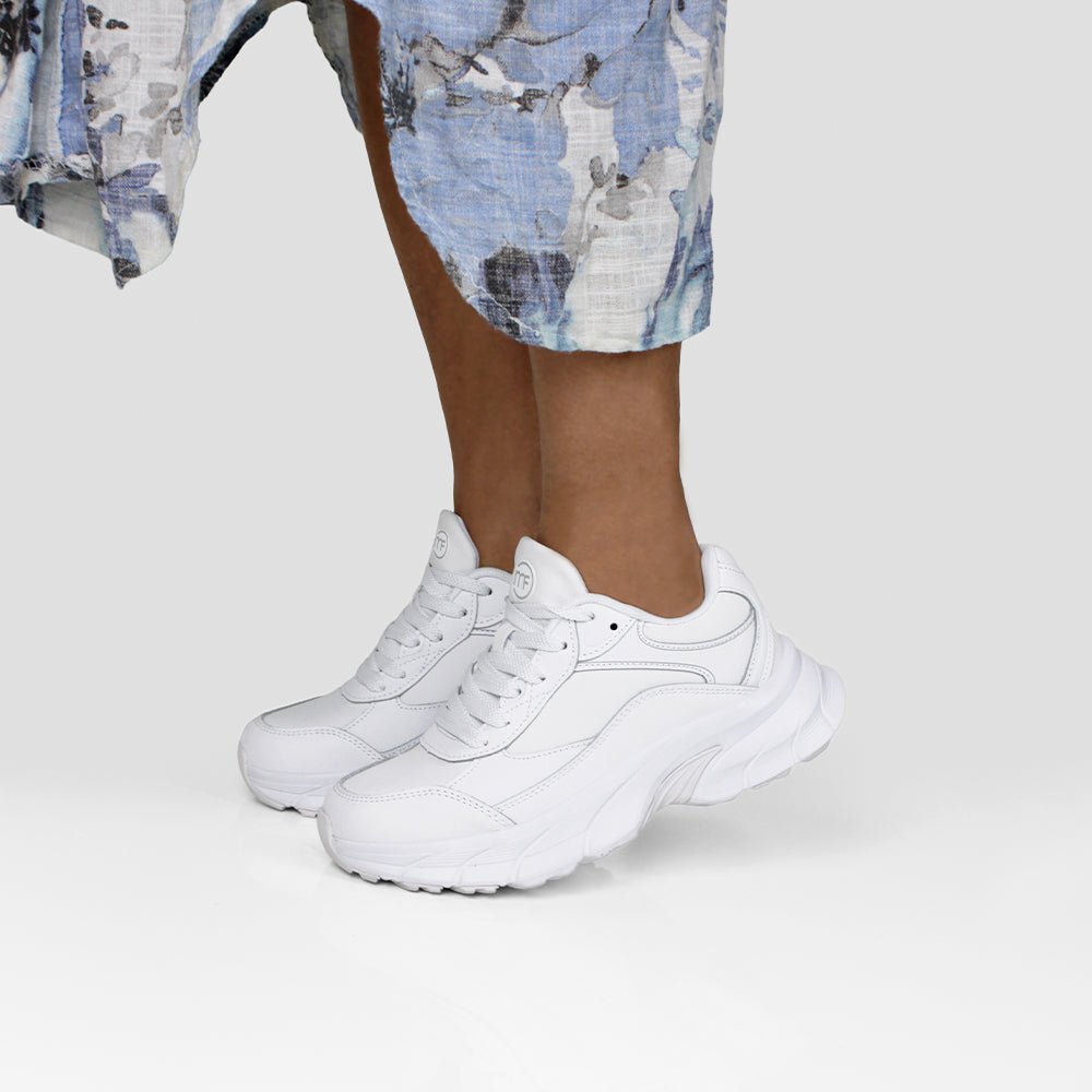 Minfot Joy Sneaker Dame Skinn Hvit