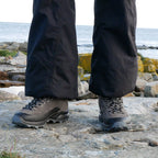 Minfot Step Mid Støvler Unisex Vannavvisende TEX Semsket skinn Stone