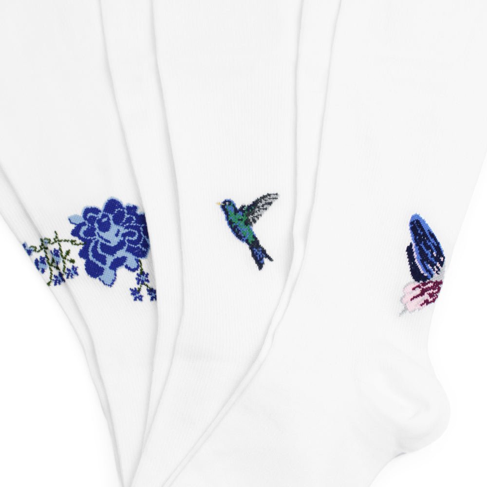 Minfot Flawless Støttestrømper Eco Bomull Colibri 3-pak