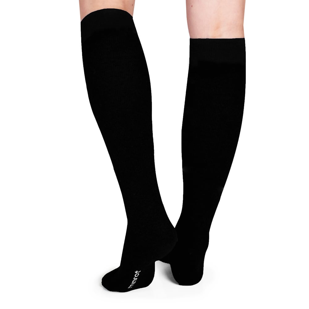 Minfot Støttestrømper Bomull Eco Svart 5-pk