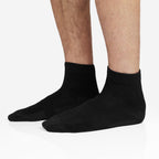 Minfot Bambusstrømper Quarter Svart 5-pk