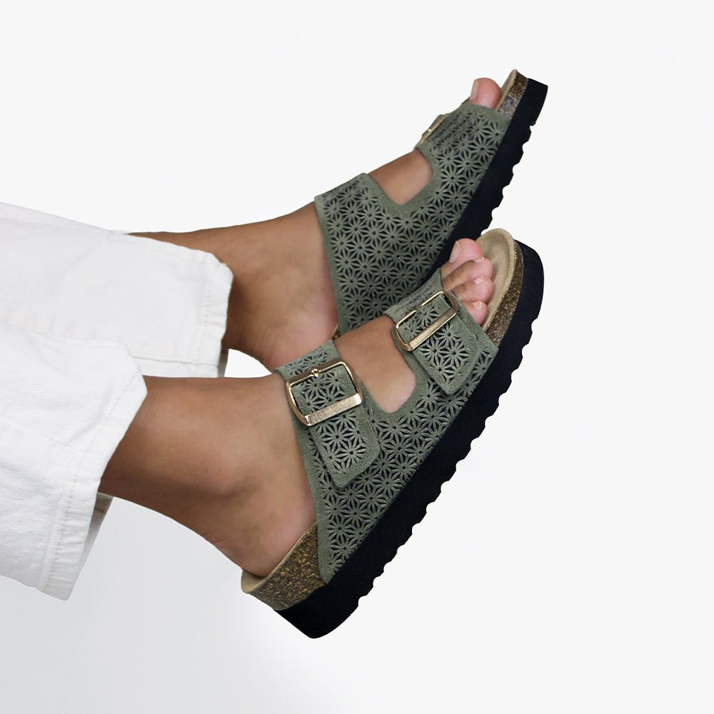 Produktbild 10 - Minfot Daisy Sandaler Dame Grønn