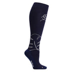 SupCare Støttestrømper Bred Eko Bomull Monstera Navy Blue 1-pk