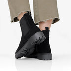 Minfot Ribe Chelsea boots Zip Semsket skinn Svart